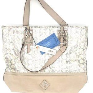 VERY RARE VERA WANG IRDNT SNAKESKIN UNICORN RAINBOW HOLOGRAPHIC TOTE BAG